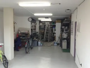 グランドインプルーブ　床塗装　擬石　西宮　藤井塗装