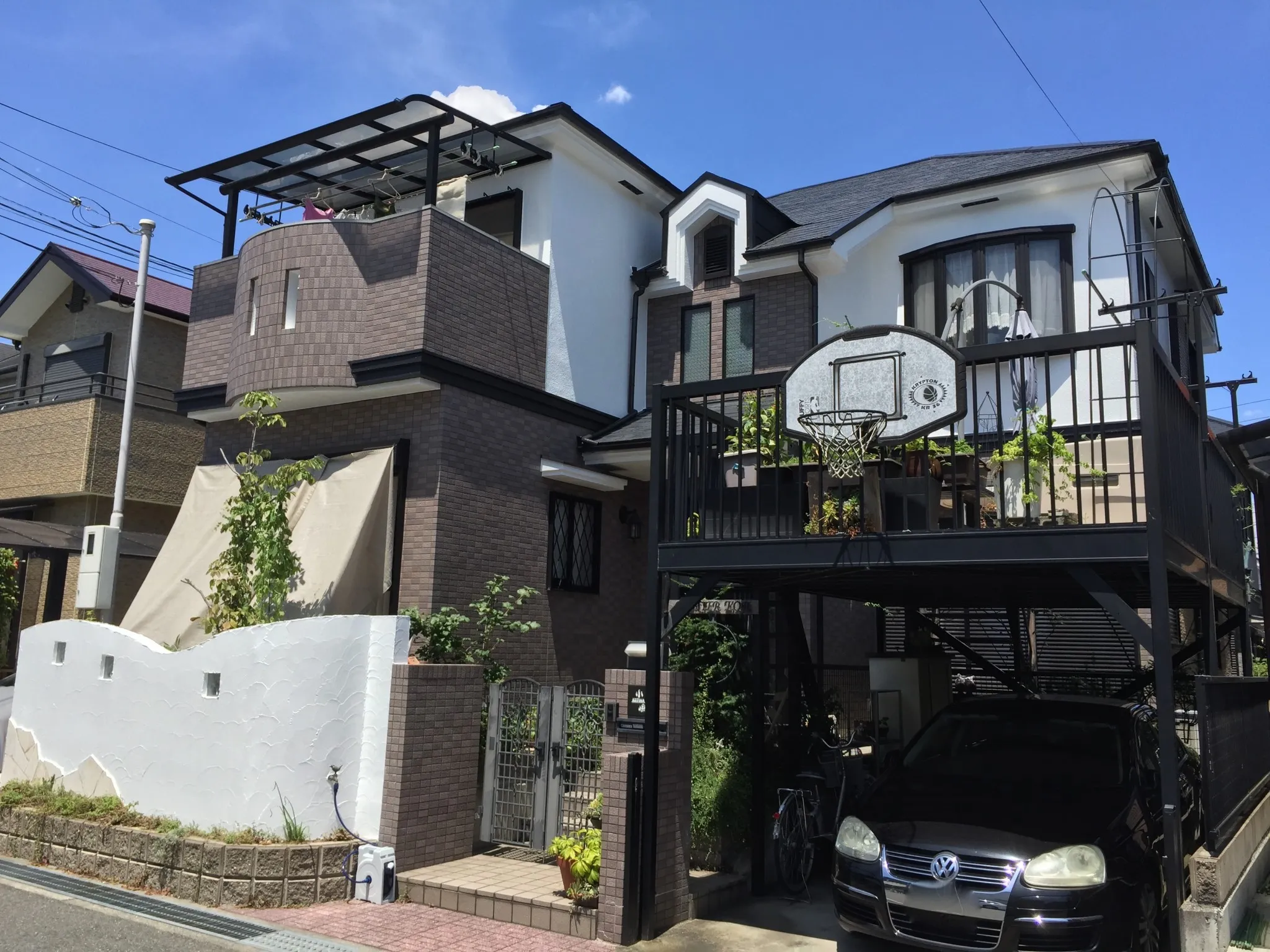 K様邸　外壁塗装　ベランダ防水　富田林市