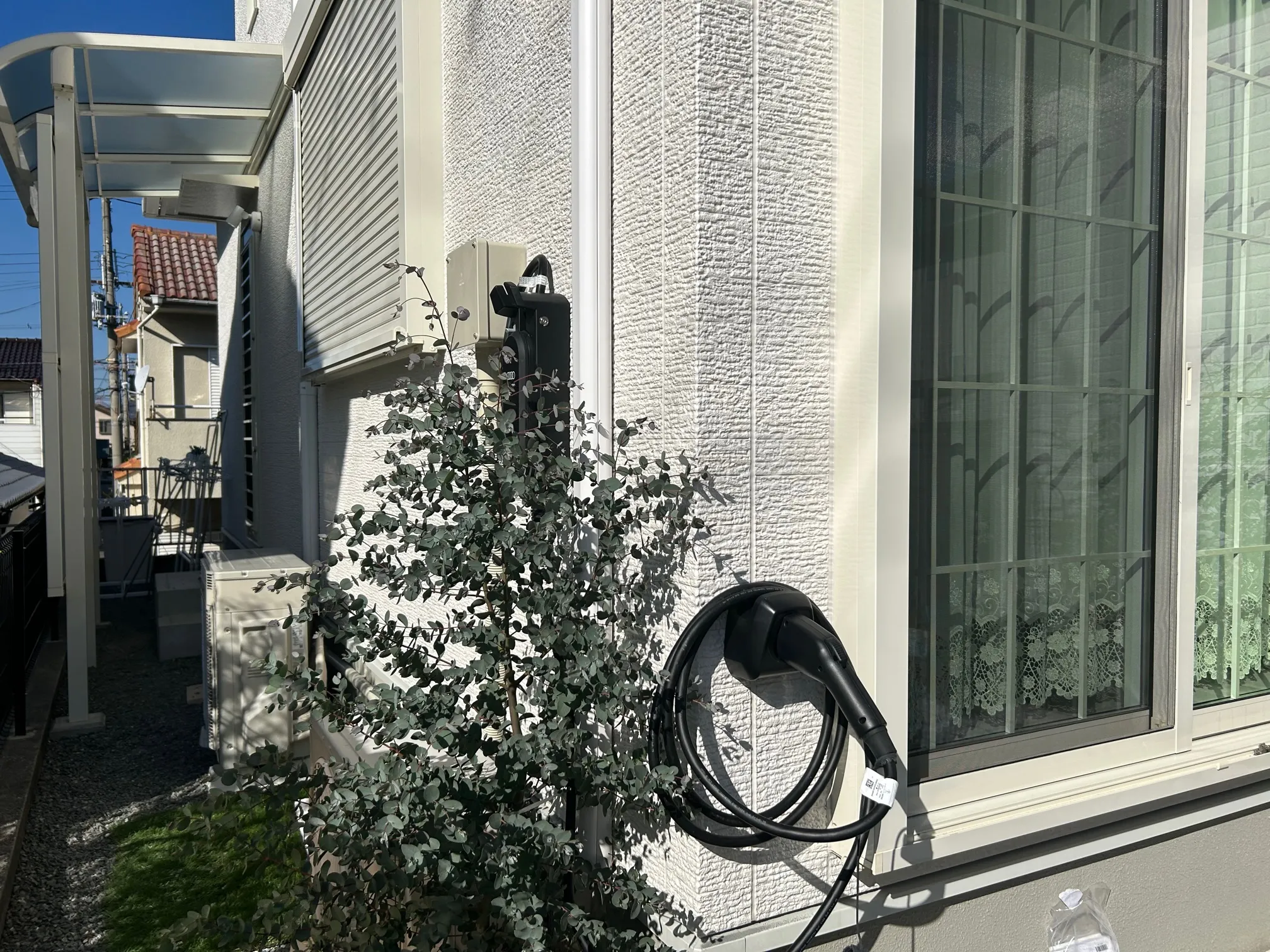 神戸市F様邸　EV車充電設備工事