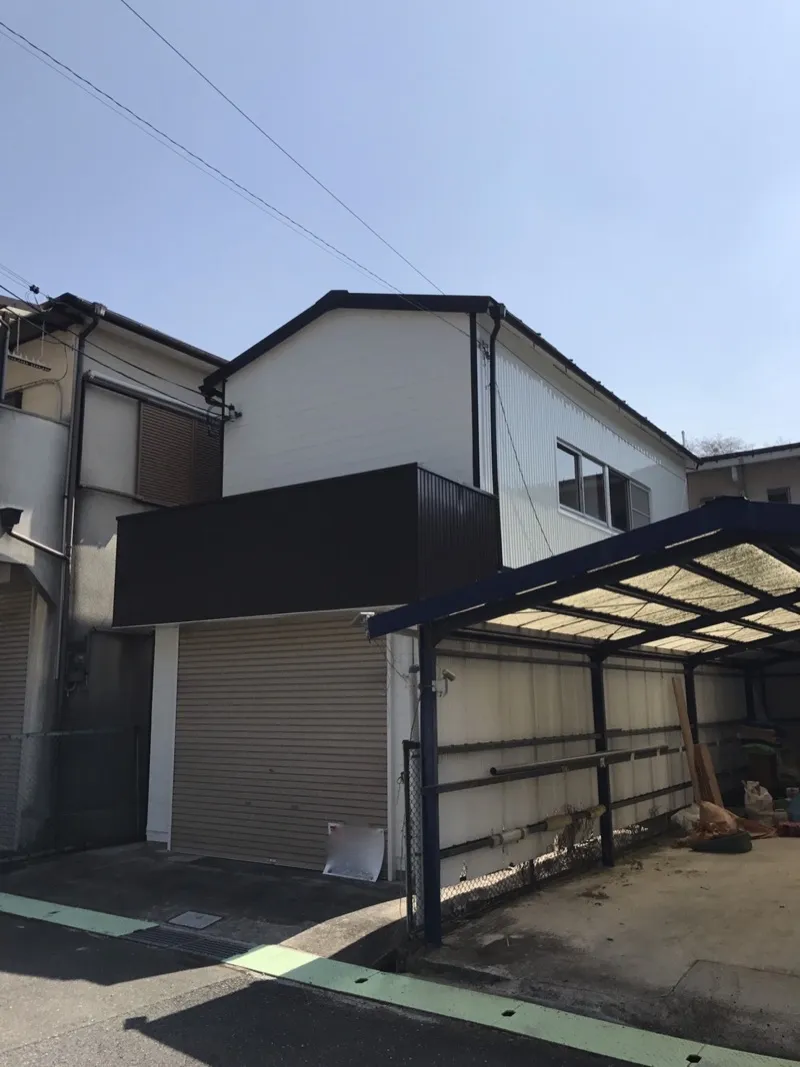 店舗付き住宅　外壁塗装　屋根塗装　川西市