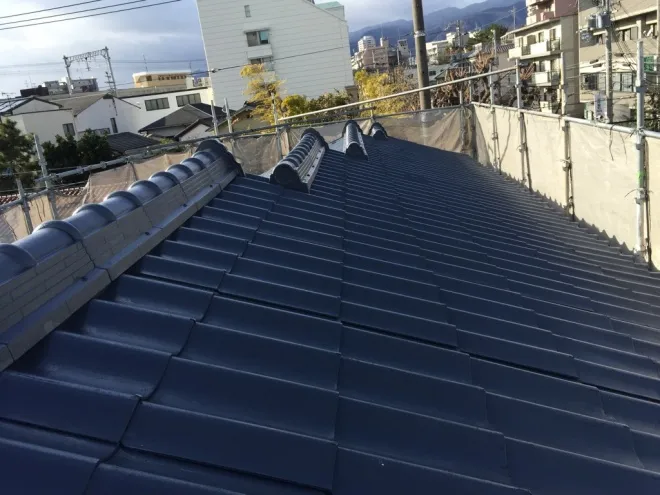T 様邸　屋根塗装　セキスイ瓦U 　西宮