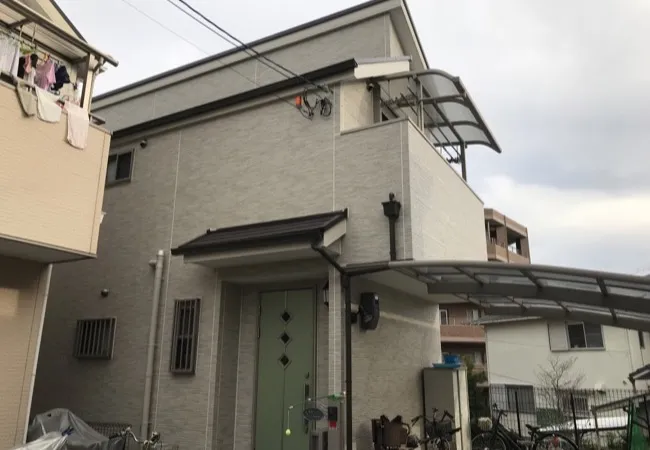 T様邸　屋根塗装　外壁塗装　ベランダ防水　西宮市