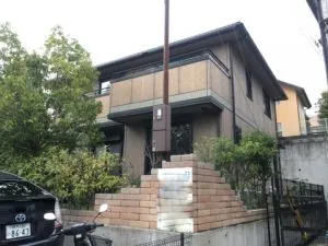 西宮DハウスのD様邸で外壁塗装工事です！