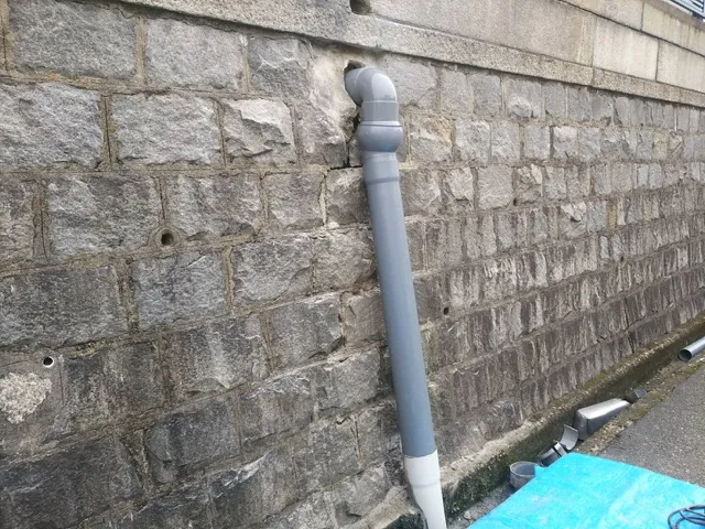 I様邸　排水配管交換　雑排水桝　西宮市